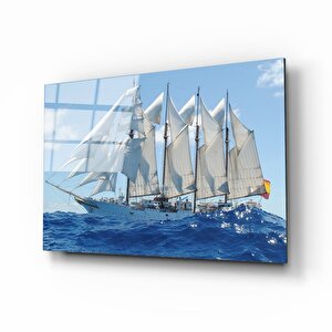 Gemi Cam Tablo 50x70 cm