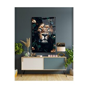 Aslan Cam Tablo 60x90 cm