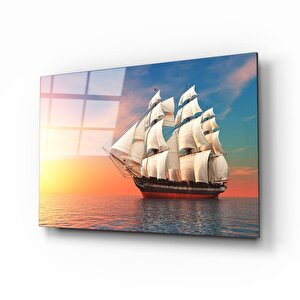Gemi Cam Tablo 50x70 cm