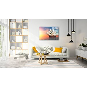 Gemi Cam Tablo 50x70 cm