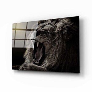 Aslan Cam Tablo 36x23 cm