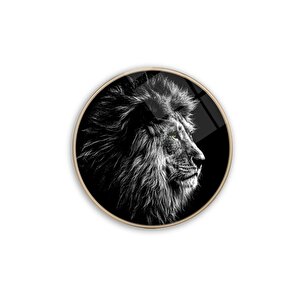 Aslan Yuvarlak Cam Tablo 50x50 cm