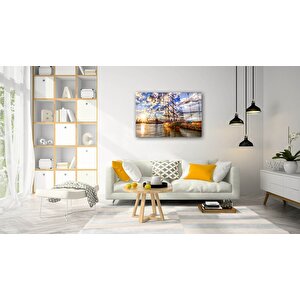 Gemi Cam Tablo 110x70 cm