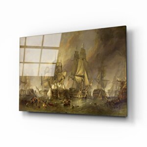 Gemi Cam Tablo 36x23 cm