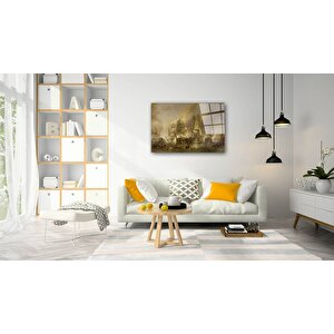 Gemi Cam Tablo 36x23 cm