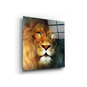 Aslan Cam Tablo 120x120 cm