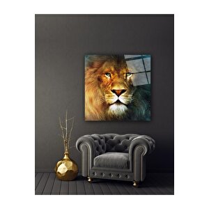 Aslan Cam Tablo 120x120 cm