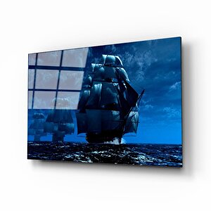 Gemi Cam Tablo 50x70 cm