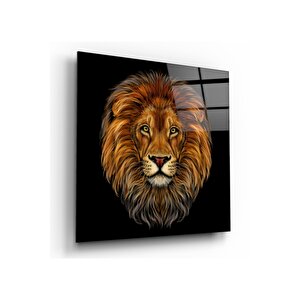 Aslan Cam Tablo 30x30 cm