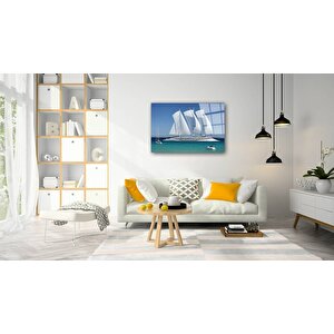Gemi Cam Tablo 50x70 cm