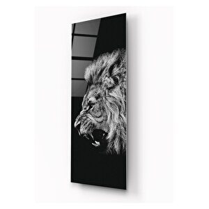 Aslan Tema Cam Tablo 35x90 cm