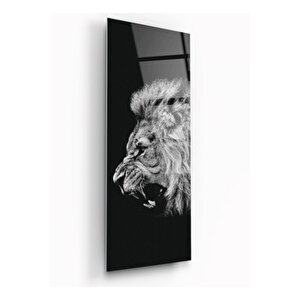 Aslan Tema Cam Tablo 35x90 cm