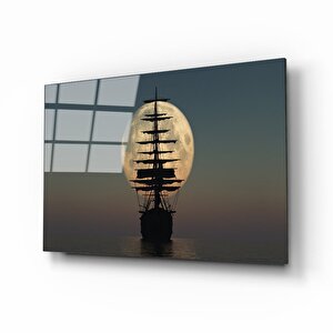 Gemi Cam Tablo 50x70 cm