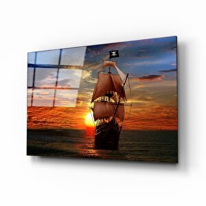 Gemi Cam Tablo 50x70 cm
