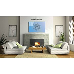 Kar Tanesi Cam Tablo 50x70 cm