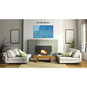 Kar Taneleri Cam Tablo 50x70 cm