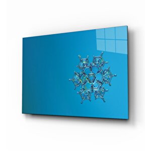 Kar Tanesi Cam Tablo 50x70 cm