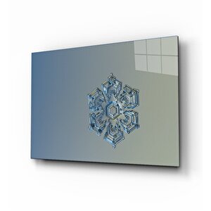 Kar Tanesi Cam Tablo 50x70 cm