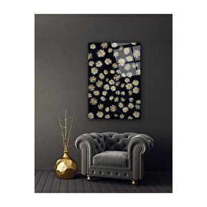 Papatyalar Cam Tablo 50x70 cm