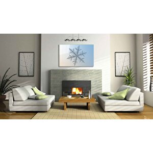 Kar Tanesi Cam Tablo 50x70 cm
