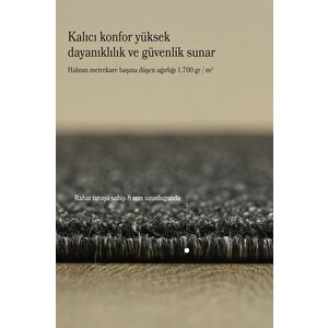 Düz Renk Antrasit Kısa Tüylü Yuvarlak Kaymaz Taban Halı Yolluk Salon Koridor Mutfak Halısı