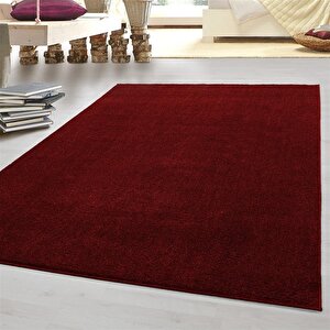 Oturma Odası Halısı, Düz Kırmızı, Modern Kısa Tüylü Dikdörtgen Yumuşak 100x200 cm