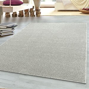 Halı Oturma Odası, Düz Krem, Modern Kısa Tüylü Dikdörtgen Yumuşak 120x200 cm