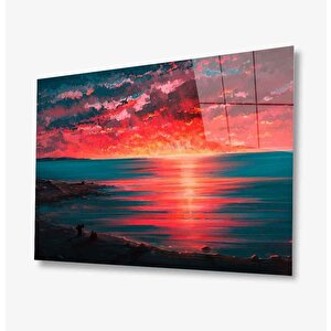 Manzara Cam Tablo 90x60 cm
