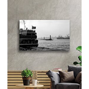 Deniz Vapur Cam Tablosea Steamer 50x70 cm