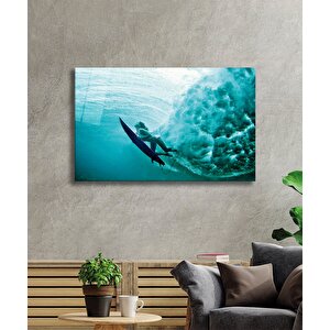 Deniz Sörfü Cam Tablo Sea Surfing 50x70 cm