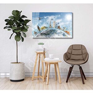 İstanbul Cam Tablo 90x60 cm