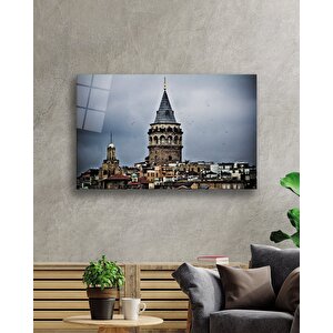 İstanbul Galata Kulesi Cam Tablo 50x70 cm