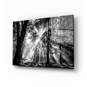 Manzara Ve Gelin Cam Tablo 90x60 cm