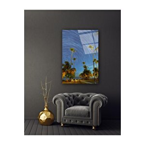 Yağlı Boya Manzara Cam Tablo 50x70 cm