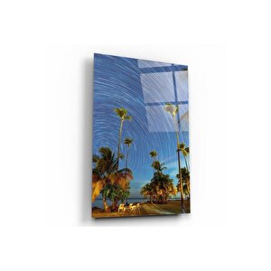 Yağlı Boya Manzara Cam Tablo 60x90 cm