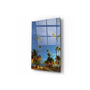 Yağlı Boya Manzara Cam Tablo 60x90 cm