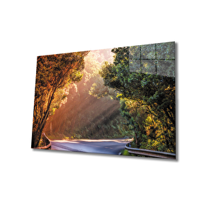 Manzara Cam Tablo 36x23 cm