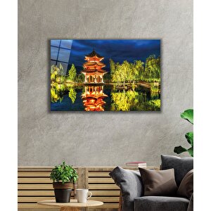 Japon Manzara Cam Tablo Japan Landscape 36x23 cm