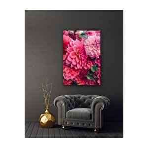 Çiçekler Cam Tablo 60x90 cm