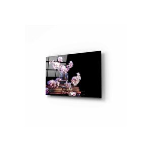 Çiçekler Cam Tablo 50x70 cm