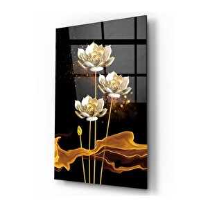 Çiçekler Cam Tablo 50x70 cm