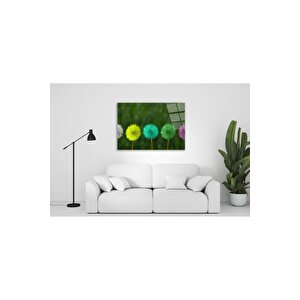 Çiçekler Temalı Cam Tablo 60x90 cm