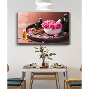 Pembe Çiçekler Pink Flowers Table 50x70 cm