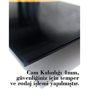 Yeşil Orman Ağaç Manzara Cam Tablo 36x23 cm