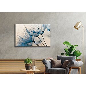 Mavi Karahindiba Cam Tablo 90x60 cm