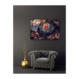 Çiçekler Cam Tablo 70x110 cm