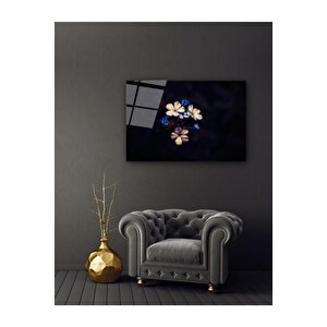 Çiçekler Cam Tablo 50x70 cm