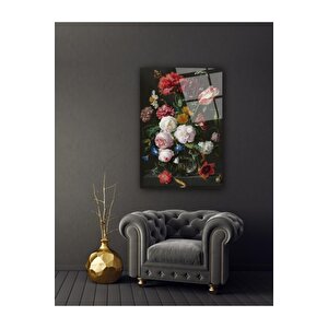 Çiçekler Cam Tablo 70x110 cm