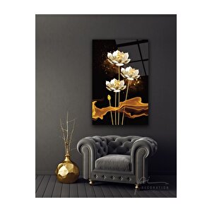 Çiçekler Cam Tablo 50x70 cm