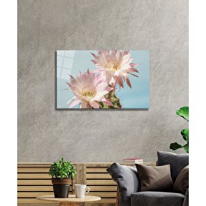 Çiçekler Cam Tablo 90x60 cm